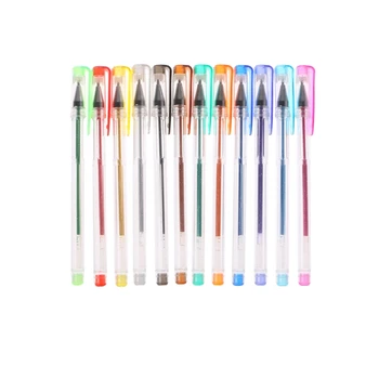 0,5 мм светящийся цветной зажим для вечеринок, гелевая ручка для письма, шариковая ручка Office D5QC
