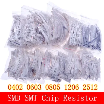 0402 0603 0805 1206 2512 SMD чип с Фиксированным резистором 0 ом-10 Мом В ассортименте