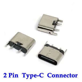 1-20 шт. Разъем TYPE-C Micro USB SMT Вертикальная подключаемая плата с 2-контактным разъемом для MP3 / 4 / 5 Других мобильных планшетов