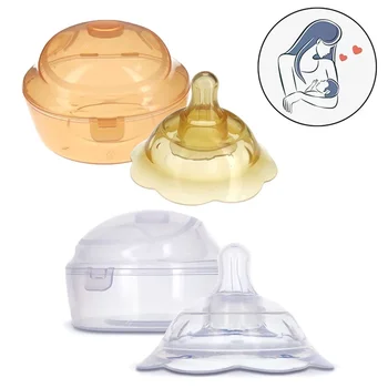 1 комплект силиконовых протекторов для сосков Для кормящих матерей, Защитный чехол для сосков для кормящей матери, Портативная соска для защиты от перелива молока