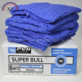 1 коробка = 6 штук машинной синей ткани Roland Super Bull Net 40 