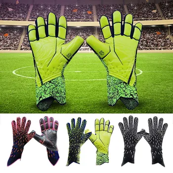 1 пара взрослых футбольных вратарских перчаток Falcon Professional для защиты пальцев, утолщенные нескользящие перчатки, футбольное снаряжение