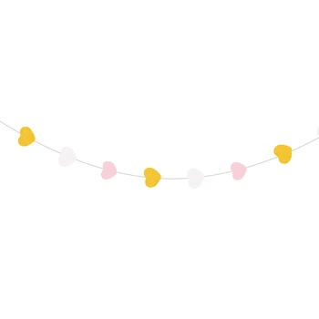 1 шт. комплект 6,5 футов белого золота розовая бумажная открытка баннер украшения для вечеринки по случаю Дня рождения Подвесной баннер Украшение баннер
