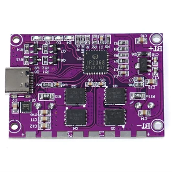 1 ШТ Фиолетовый IP2368 100 Вт Двунаправленный Модуль Быстрой Зарядки Buck-Boost Type-C Интерфейс 4S Литиевая Батарея Плата Быстрой Зарядки