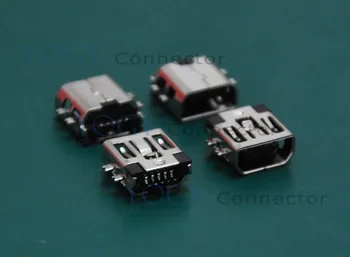 (10 шт. /лот) МИНИ-USB-разъем SMT Type-B, 4 фиксированных ножки, обычно используется в цифровых камерах, мобильный динамик