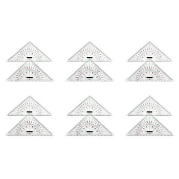12-кратная треугольная линейка для рисования диаграммы для рисования корабля 300 мм крупномасштабная треугольная линейка