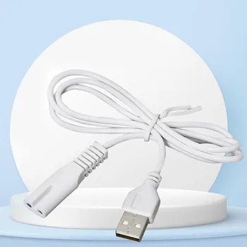 1шт USB-кабель Зарядная линия С медным отверстием Костюм 5 В фонарик бритва машинка для стрижки волос провод с одним отверстием 1.8