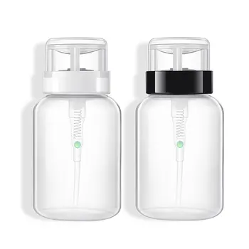 1шт Пустых пластиковых контейнеров для спиртосодержащей жидкости для снятия лака отдельного розлива в бутылочку с дозатором для нейл-арта