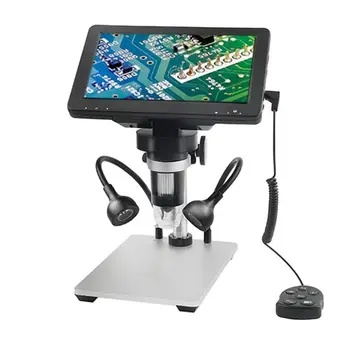 2021 новейший 12-мегапиксельный DM9 HD с 7-дюймовым экраном 1200x цифровой микроскоп промышленная лупа с проводным управлением, подходит для iPhone iPad