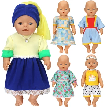 2023 Модное платье Кукольная одежда Подходит для 43 см новорожденной Куклы одежда для куклы-Реборна Аксессуары для куклы-реборна