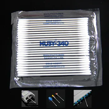 25 шт./пакет SANYO HU3Y-340 Волоконно-оптический очиститель Ватный тампон 2,5 ММ волоконный соединитель очистительные палочки SC FC LC ST MU чистящий стержень