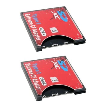 2X Новый чехол для карт SD-CF Поддерживает беспроводной Wi-Fi Адаптер SD-карты типа I для зеркальной камеры Красный
