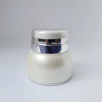 30 г 50 г акриловая баночка для крема высшего качества цилиндрическая высококачественная вакуумная безвоздушная бутылка для косметики для лица