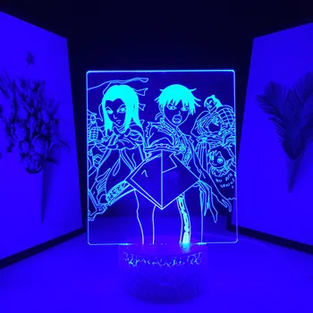 3D Светодиодная лампа с рисунком аниме 
