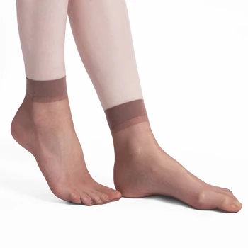 5 упаковок летних женских нейлоновых прозрачных эластичных коротких носков, женские прозрачные чулки, шелковый носок по щиколотку, Невидимый прозрачный носок, ультратонкий