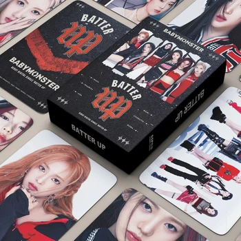 55шт Kpop BABY MONSTER Новый Альбом BATTER UP Lomo Cards HARAM HD Фотокарточки Девушки Фотокарточка Для Коллекции Фанатов Подарок