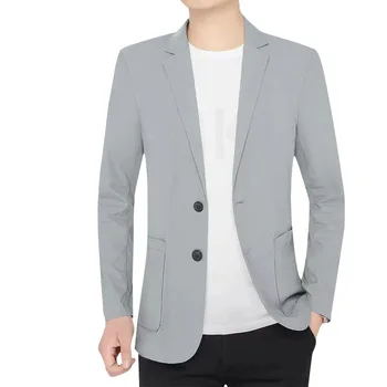 6259-R-Spring высококачественный клетчатый костюм, мужской деловой повседневный костюм, трендовый костюм для похудения на заказ