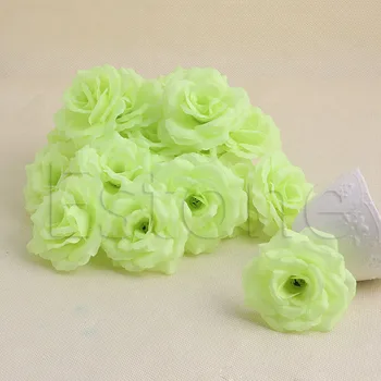 652F 20шт розы из искусственного шелка Цветочные головки DIY Маленький бутон вечеринка Свадьба домашний декор