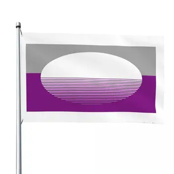 Ace Pride Minimalist Sunset - флаг