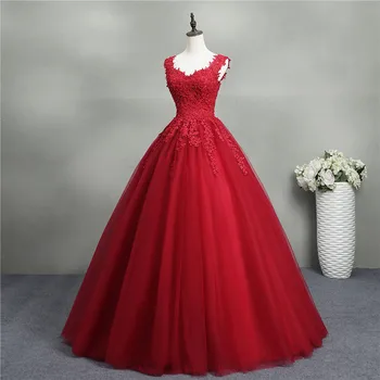 Ashely Alsa Красные платья для выпускного вечера в африканском стиле, длинный корсет с кружевной аппликацией, женское вечернее платье трапециевидной формы, Vestido De 15 Anos