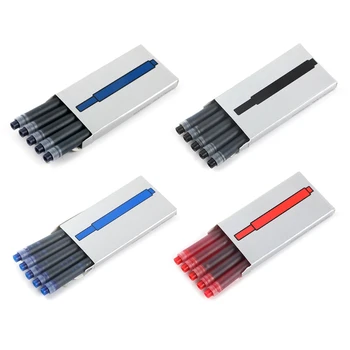 B36C 5 штук Универсальная заправка для ручки Гладкий Диаметр отверстия 3,4 мм 4 цвета Черный/синий/черно-синий/красный для бизнес-школы
