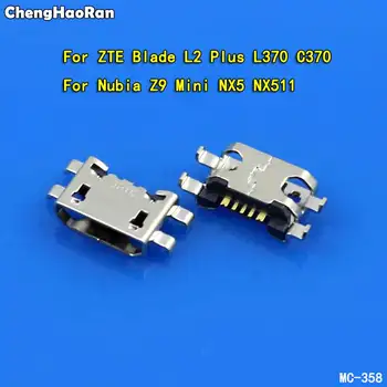 ChengHaoRan Для Nubia Z9 Mini NX511 Разъем Micro USB Порт Зарядки Разъем Док-станции Для ZTE Blade L2 Plus L370 C370