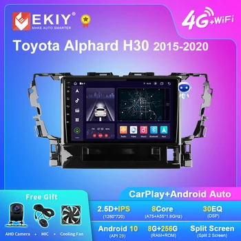 EKIY X7 Android Автомагнитола Для Toyota Alphard H30 2015-2020 Умный Мультимедийный Видеоплеер Стерео Навигация GPS 2Din 4G Головное Устройство