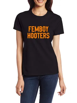 Femboy Hooters С текстовым дизайном, Милые Сексуальные футболки В Уличном стиле, Высококачественные Повседневные Футболки, Женские Топы уличной моды