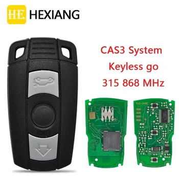 HE Xiang Smart Car key с Дистанционным управлением Для BMW 3 5 Серии X5 X6 Z4 E70 CAS3 System ID46 Чип 315 МГц 868 МГц Бесключевая Карта Promixity