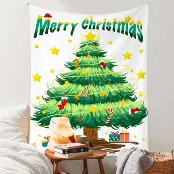 Ins Простая Рождественская елка в Корейском стиле, Подвесная ткань, фон для праздничной вечеринки, Украшение стен, Атмосфера, Оформление стен тканью