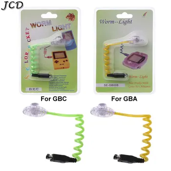 JCD Высококачественные Новые гибкие светодиодные лампы с подсветкой Worm Light в упаковке для консоли Gameboy Color GBC GBA GBP