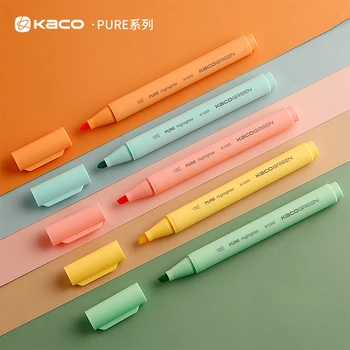 KACOGREEN 5 шт. Маркеры ярких цветов, маркерная ручка, цветная метка, дизайн с защитой от прокрутки, канцелярские принадлежности для офиса, рисование для студентов, детей