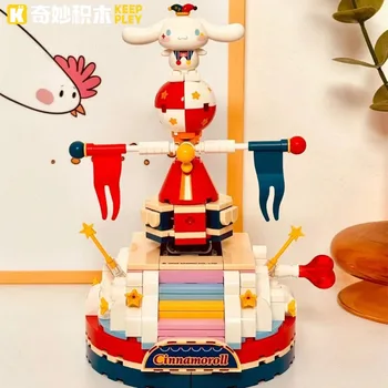 Keeppley Строительные блоки серии Sanrio Cinnamoroll Популярный персонаж аниме kawaii Pochacco модель игрушки для девочек детский подарок на день рождения