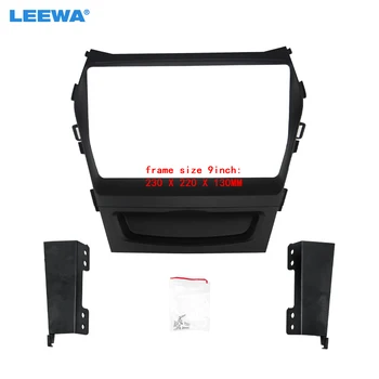 LEEWA Car Audio 2Din Fascia Frame Адаптер Для Hyundai IX45 Santa Fe 9 