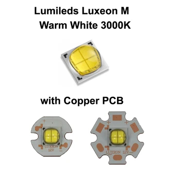 Lumileds Luxeon M LXR7-SW30 Теплый белый 3000 K SMD светодиодный Излучатель с 16 мм/20 мм медным фонариком на печатной плате DIY (1 шт.)