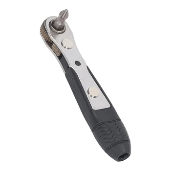 M6CF Быстроразъемный гаечный ключ с храповым механизмом 1/4 дюйма, стержень, быстроразъемная отвертка, гаечный ключ с храповой ручкой, инструменты для ремонта отверток