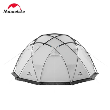 Naturehike SHEPHERO 4Season Палатка Купольная 5-8 Человек PU3000mm Палатка Для Снежного Лагеря 17㎡ 4-Дверная Со Снежной Юбкой, Полусферическая Командная Палатка