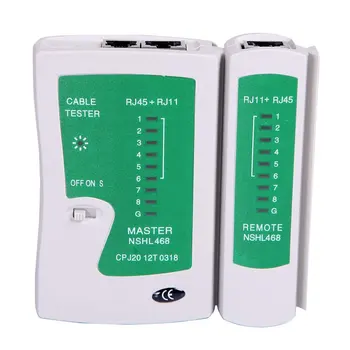 Nku Network LAN Кабельный Тестер для RJ45/RJ11/RJ12/CAT5/CAT6 UTP Ethernet Тест Подключения Детектор Телефонной Линии Трекер Инструмент