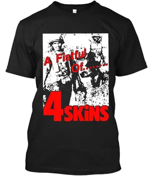 NWT The 4-Skins A Fistful Of 4-Skins English Oi! Футболка панк-группы, размер S-4XL