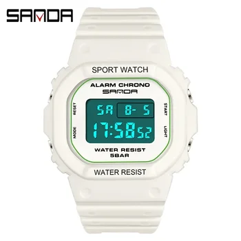 SANDA Новые мужские часы Спортивные военные часы Ударопрочные водонепроницаемые цифровые наручные часы для мужчин relogio masculino