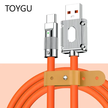 TOYGU USB Type C Кабель Для Быстрой Зарядки Мобильного Телефона Из Цинкового сплава Подходит для Huawei Samsung Xiaomi Redmi USB Кабель Для зарядки Android