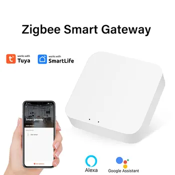 Tuya Wifi Smart Home Gateway Hub Устройства дистанционного управления через приложение Smart Life Работает с беспроводным протоколом Alexa HA 3.0