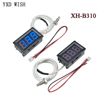 XH-B310 Светодиодный Цифровой Термометр 12V Измеритель Температуры K-type M6 Таблица Тестеров Термопар B310 Датчик Температуры Красный Синий Зеленый