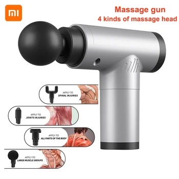 Xiaomi Умный дом Mijia Массажный пистолет для похудения мышц, фасций, ударные массажеры Стандартный профессиональный фитнес-массажер