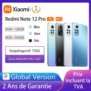 Xiaomi – Смартфон Redmi Note 12 Pro 5G, Глобальная версия, NFC, 6,67-дюймовый OLED-экран, 120 Гц, Восьмиядерный процессор 1080, быстрая зарядка 67 Вт