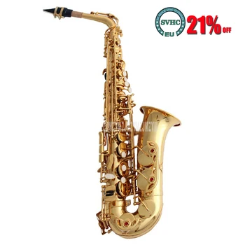 XM-831A Высококачественный Латунный Золотой Саксофон Ми-Бемоль Альт-Саксофон Металлический Саксофонный Инструмент Профессиональная Игра На Музыкальных Инструментах