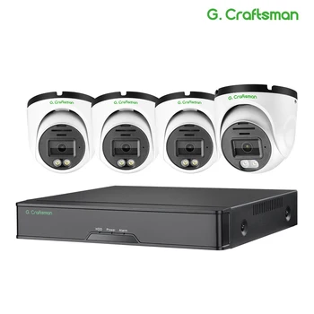 XMEye G.C SONY 6MP 8MP 4K POE IP-Камера Системный Комплект Встроенный Динамик Сигнализация Onvif CCTV Видеонаблюдение Безопасность