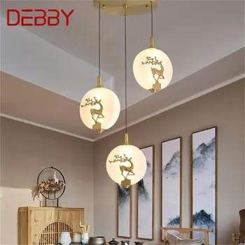 · Новый подвесной светильник DEBBY, Современные роскошные латунные светильники, светодиодные Декоративные для домашней лестницы, столовой
