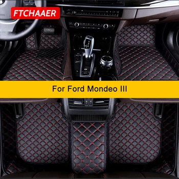 Автомобильные коврики FTCHAAER на заказ для Ford Mondeo MK3 Fusion 2000-2006, автомобильные ковры, аксессуары для ног