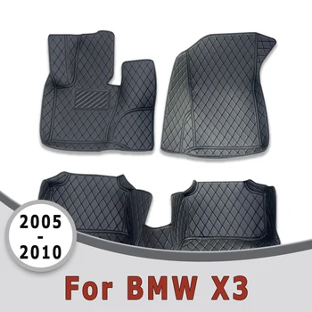 Автомобильные коврики для BMW X3 2010 2009 2008 2007 2006 2005, Ковры, Детали интерьера, аксессуары, изделия, накладки для ног, водонепроницаемые